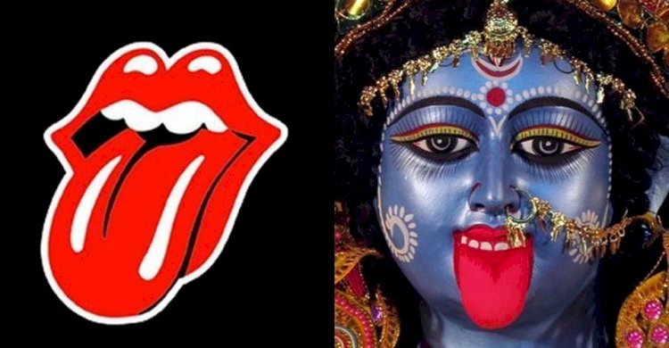 The Rolling Stones' tongue logo design was inspired by the Indian Hindu goddess Kali The Destroyer.